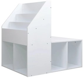 80285 vidaXL Dulap cu bancă pentru copii, alb, 60x78x78 cm, MDF