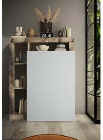 Dulap LENOR alb/arțar