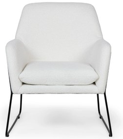 Fotoliu de design Culoare alb, MILAN