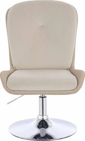 HR690N Scaun Velvet&amp;soft Piele Pu Cremos/Cremos Bază Cromata