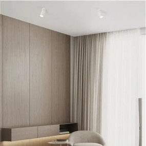 Spot aplicat design tehnic ZELOS alb