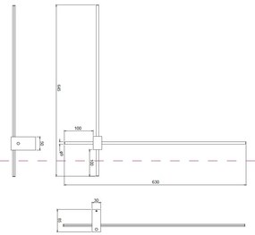 Aplica de perete LED design liniar Pars
