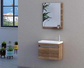 Set mobilier Baie cu Lavoar  - Fiesta 60 Stejar