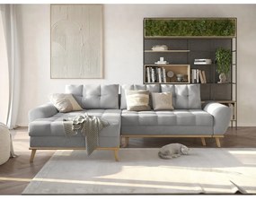 Colțar gri deschis extensibil (cu colț pe partea stângă ) Balitco – Ropez