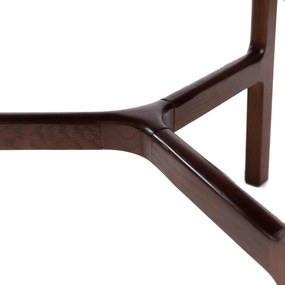 MAZZONI EXPORT BELLUNO Nuc Natural (Maro Închis) - MĂSUȚĂ DE CAFEA DIN LEMN Ø65 cm ROTUNDĂ MODERN CLASSIC