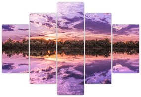 Tablou cu cerul violet (150x105 cm)