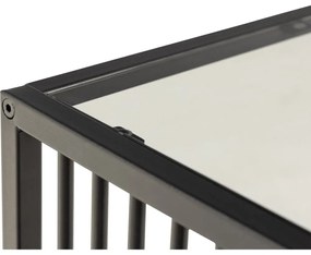 Măsuță auxiliară cu blat din sticlă 40x40 cm Strington – Actona