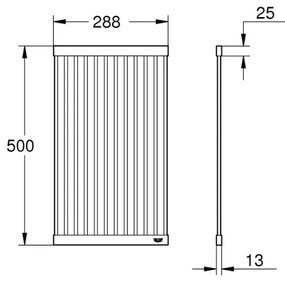 GROHE 40858SD0 - Scurgător pentru vase 500 × 288 mm, inox