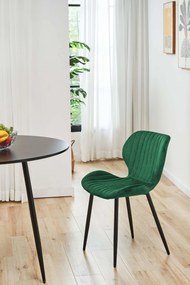 Scaun de sufragerie Saira II (verde închis). 1071221