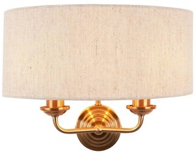 Aplică Endon 110726 HIGHCLERE 2xE14/40W/230V bej/alamă