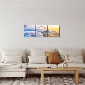 Tablou - Lacul Bled (cu ceas) (90x30 cm)
