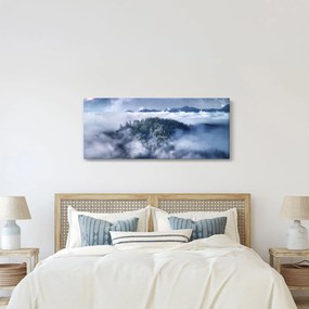 Tablou pădurii în ceață (120x50 cm)