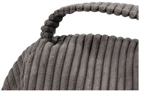 Fotoliu bean bag albastru cu tapițerie din catifea reiată Play Amuse – SLOWDOWN