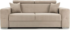 Canapea Fixă 2 locuri BELLAGIO, cu tetiere reglabile, 205x100x100 cm, Bej-Enjoy