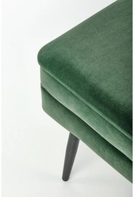 Scaun Velva 1, verde/negru