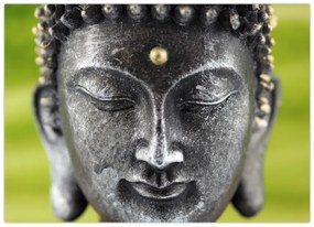 Tablou pe sticlă - Statuia lui Buddha II. (70x50 cm)