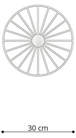 Plafonieră neagră ø 30 cm Soho – Sollux