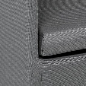 Scaun de grădină gri din metal Bali - Tomasucci