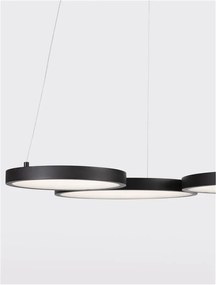 Lustra LED suspendata design modern MAGNUS R3 neagra
