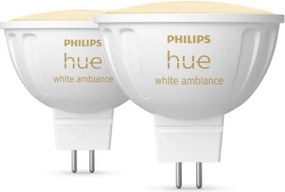 Set de 4 becuri LED dimabile Philips Hue WA GU5,3/MR16/5,1W/12V 2200-6500K
