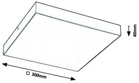 Rabalux - Plafonieră LED 24W/230V, 2800-6000K, IP44, alb