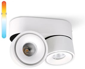 Spot LED dimabil LAHTI MINI 2xLED/9W/230V 3000K CRI 90 alb
