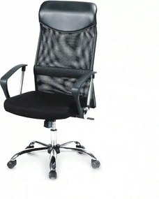 Scaun de birou VIRE, negru, stofa mesh/metal, 61x63x110/120 cm
