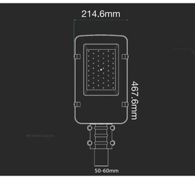Lampă stradală LED SAMSUNG CHIP 50W 230V 4000K IP65