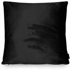 Husa de perna decorativa VELVET 40x40 cm, neagra