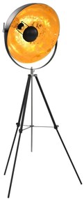 vidaXL Lampă de podea, negru și auriu, 51 cm, E27