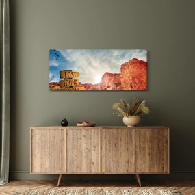 Tablou unui indicator cu inscripție (120x50 cm)