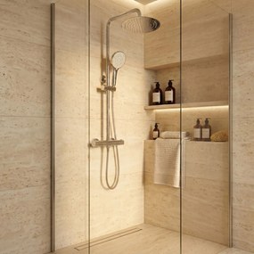 Set de duș fără pipă cu termostat Rea Lungo Chrome