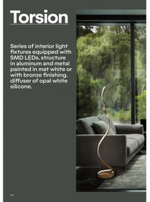 Redo 01-1816 - Lampă de birou LED TORSION, 11W/230V, bronz