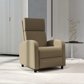 Fotoliu Relax HOMCOM Înclinabil Manual la 160° cu Suport pentru Picioare, Fotoliu Ergonomic Tapițat în Material Efect de In pentru Dormitor, Birou, Living și Sufragerie, Bej | Aosom Romania