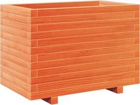 vidaXL Jardinieră grădină, maro ceruit, 70x40x49,5 cm, lemn masiv pin