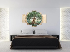 Tablou – Arborele vieții împletit (150x105 cm)