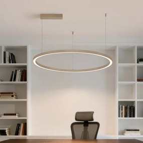 Brilagi - Lustră LED dimabilă pe cablu PORTOFINO LED/60W/230V Ø 80 cm bej + telecomandă