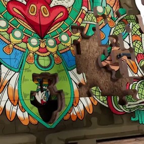 Puzzle din lemn iDventure Piramida Soarelui