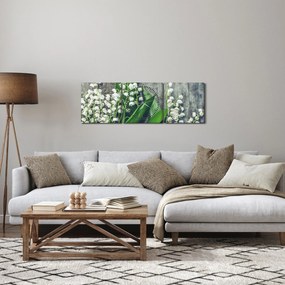 Tablou cu lăcrimioare (cu ceas) (90x30 cm)