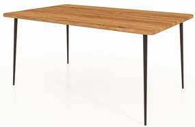 Masă dining din lemn de stejar 160x90 cm Kula – The Beds