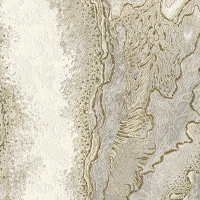 Tapet bucatarie vinil, gri-auriu, Anoria 5805-02