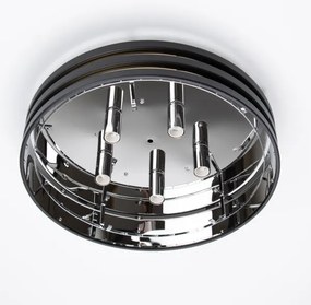 Brilagi - Plafonieră LED cu cristale VELURE 5xE14/40W/230V neagră