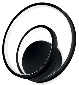 Aplica LED design modern circular OZ AP ON-OFF NERO