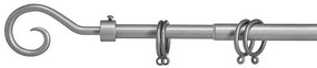 Galerie de metal gri VALANCE LOOP 120-210 cm