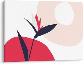 Tablou - Abstracție florală roz N⁰1 (70x50 cm)