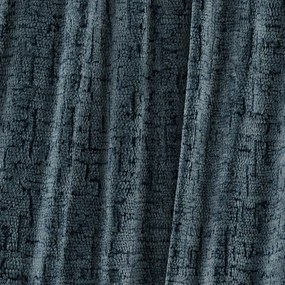 Pat matrimonial albastru prăfuit tapițat cu spațiu de depozitare cu somieră 200x200 cm Voliera – Maison de Rêve