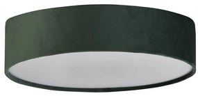 Plafoniera moderna cu abajur din catifea verde Drum 2L, 38cm