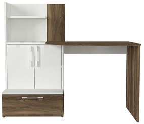 Birou, Dynamic Space, UnicUtil, 131.3 x 60 x 115 cm, Alb - Maro, UUDESK29