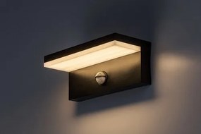 Aplica LED iluminat exterior cu senzor IP54 Zaragoza negru