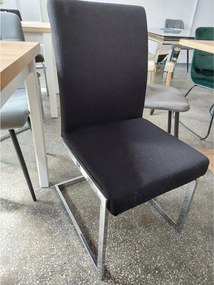 PRODUS RESIGILAT - Scaun GOTTI, negru/crom, stofa clasica/metal, 44x55
